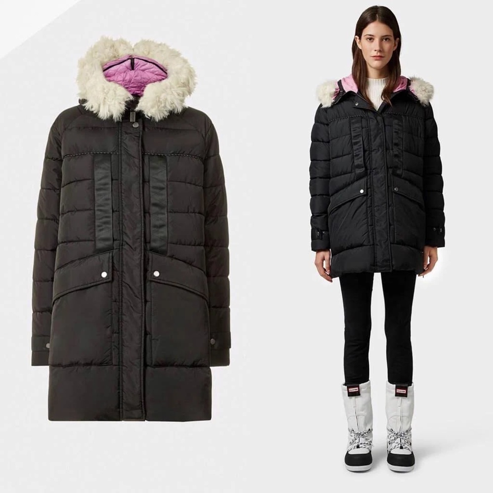 Hunter Original Astro Faux Fur Trim Parka